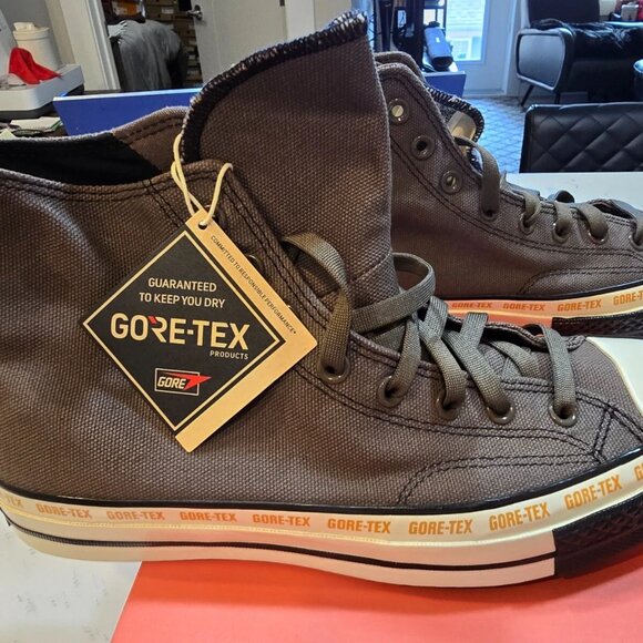 Converse Chuck 70 Gore-Tex High Top Truffle/Black Mens Size 10.5 A09484C New - Picture 1 of 7